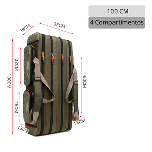 Bolsa Porta Vara de Pesca HK CreekBag 4 Compartimentos - HK Pesca