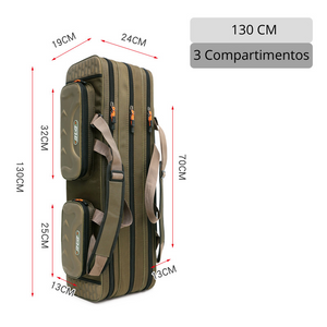 Bolsa Porta Vara de Pesca HK CreekBag 3 Compartimentos - HK Pesca