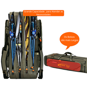 Bolsa Porta Vara de Pesca HK CreekBag 4 Compartimentos - HK Pesca