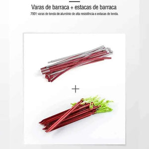 Barraca de Camping Naturehike Cloud Up 3 Cinza – 3 Pessoas - HK Pesca