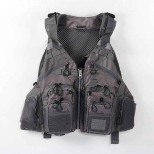 Colete de Pesca Salva-Vidas HK Outdoor LifeVest Cinza - HK Pesca