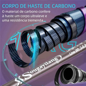 Vara de Pesca HK TrailRod Carbon - HK Pesca