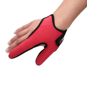 Luva de Pesca Vermelha com Dedos Livres