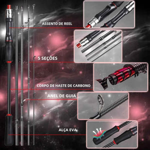 Vara de Pesca Sougayilang Fibra de Carbono