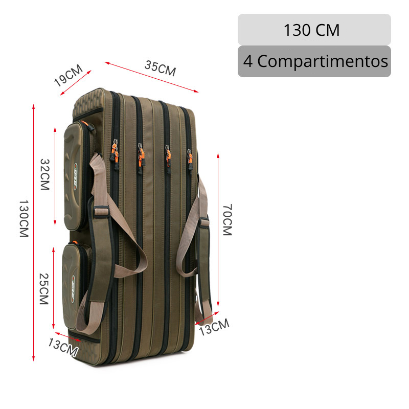 Bolsa Porta Vara de Pesca HK CreekBag 4 Compartimentos - HK Pesca