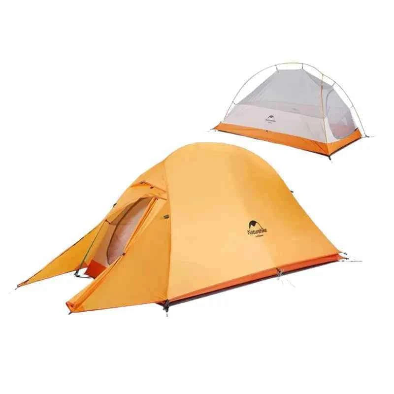 Barraca de Camping Naturehike Cloud Up 3 Laranja – 3 Pessoas - HK Pesca