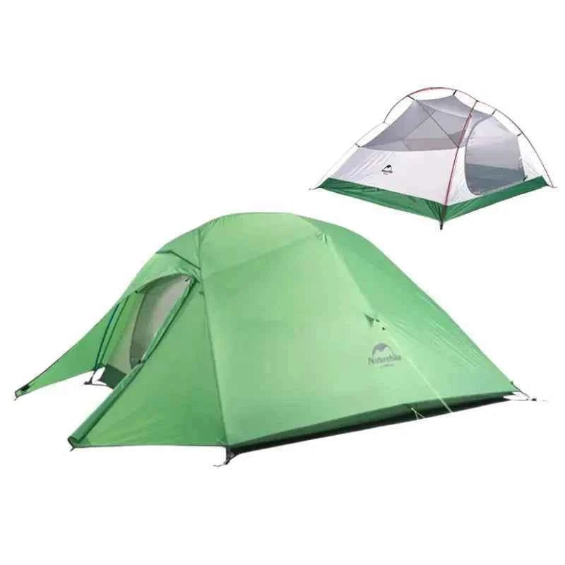 Barraca de Camping Naturehike Cloud Up 3 Verde – 3 Pessoas - HK Pesca