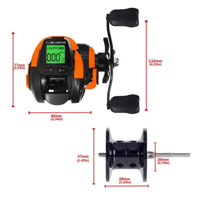 Carretilha Digital Samolla StormTrack TX10 10Kg - HK Pesca