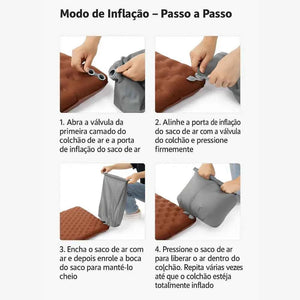 Colchão Inflável Solteiro Naturehike - HK Pesca