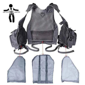 Colete de Pesca Salva-Vidas HK Outdoor LifeVest Verde Exército - HK Pesca