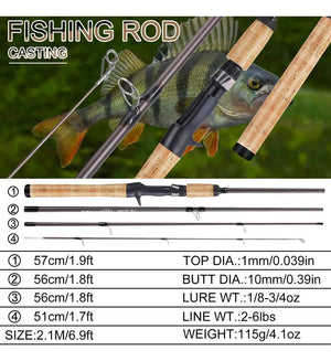 Vara de Pesca HK TrailRod Carbon - HK Pesca