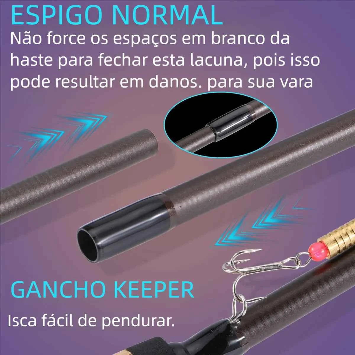 Vara de Pesca HK TrailRod Carbon - HK Pesca