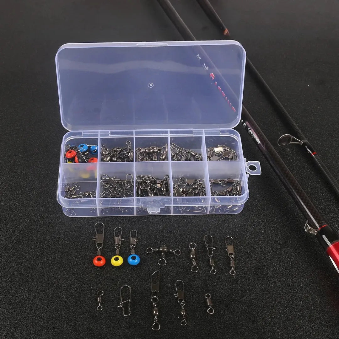 Kit Giratório de Pesca 115 Unidades