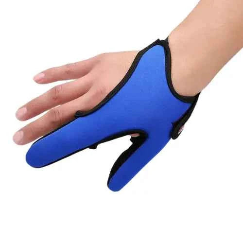 Luva de Pesca Azul com Dedos Livres