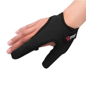 Luva de Pesca Preta com Dedos Livres