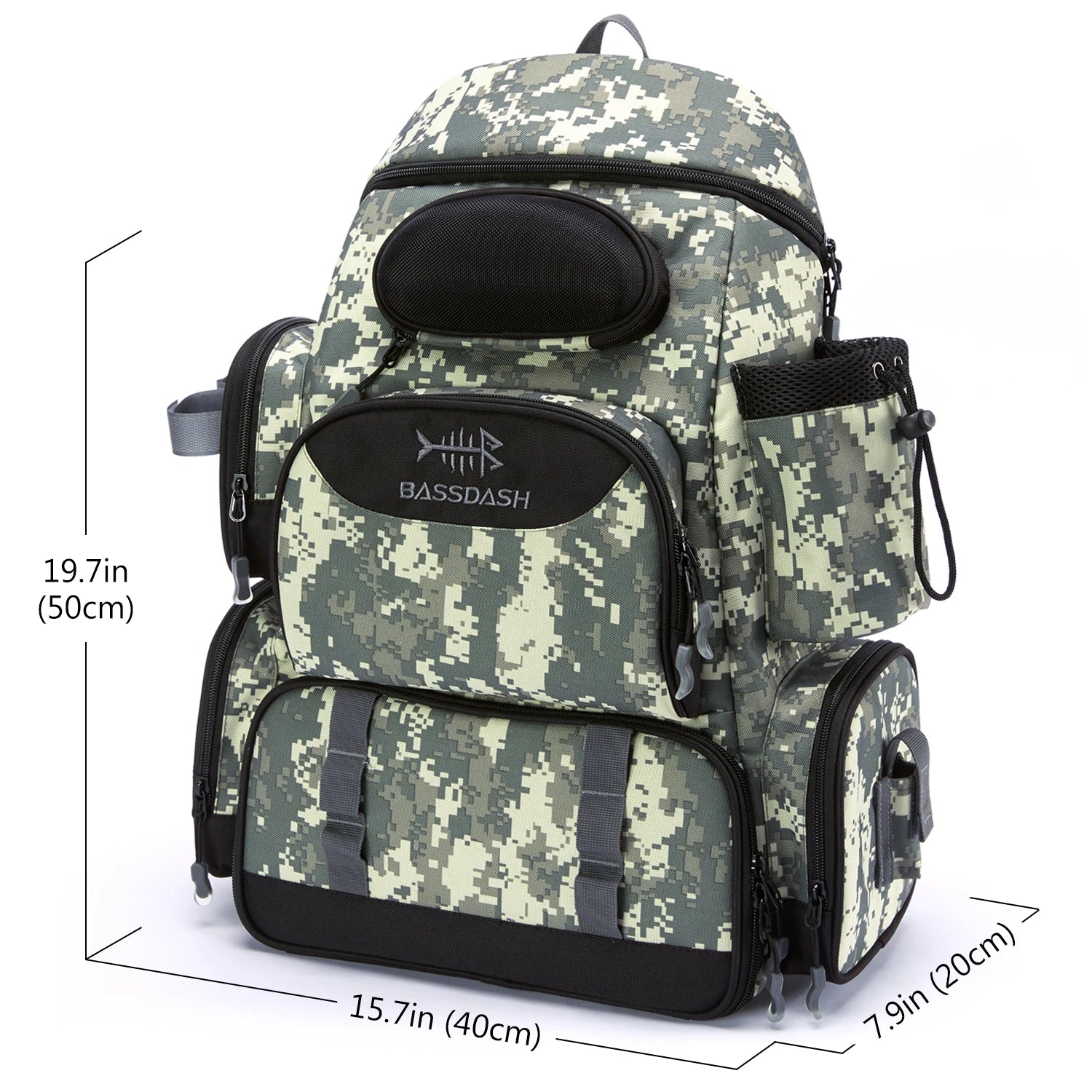 Mochila de Pesca ProTackle Bassdash Camuflado