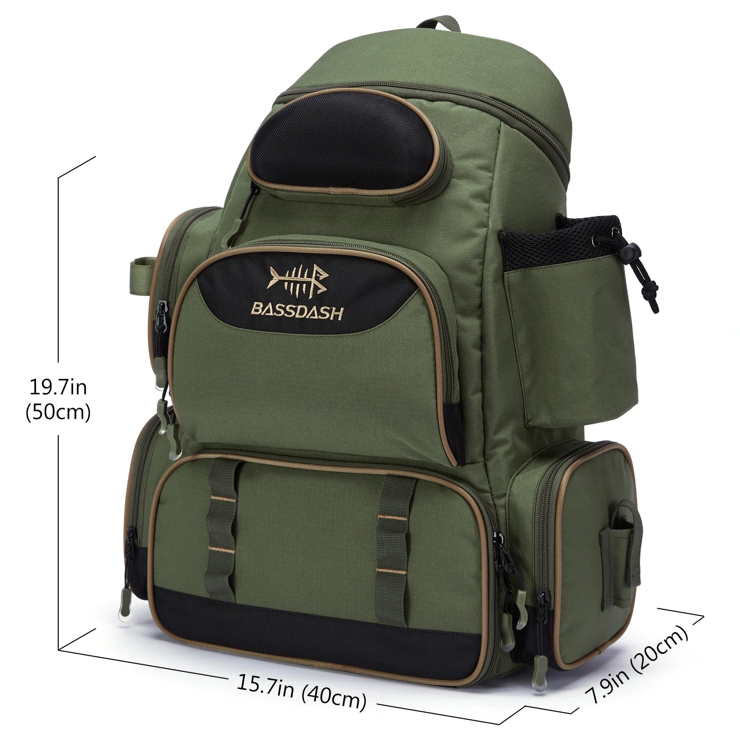 Mochila de Pesca ProTackle Bassdash Verde