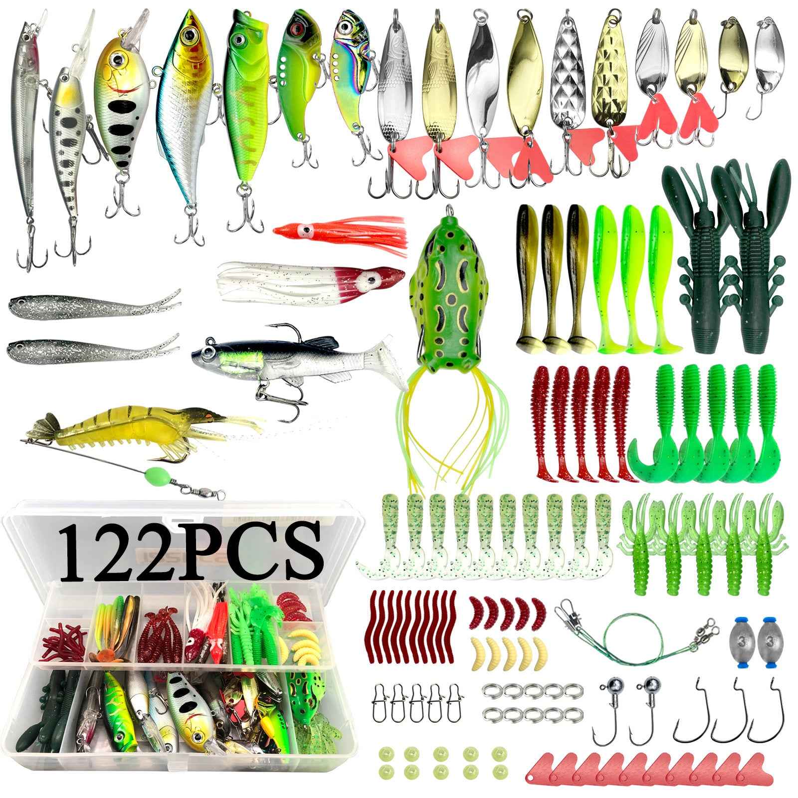 Kit de Iscas Artificiais HK ProBait - HK Pesca
