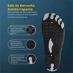 Sapatilha Náutica HydroFit Marrom - HK Pesca